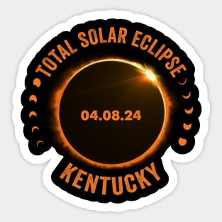 Kentucky Total Solar Eclipse 2024 American Totality April 8 Sticker